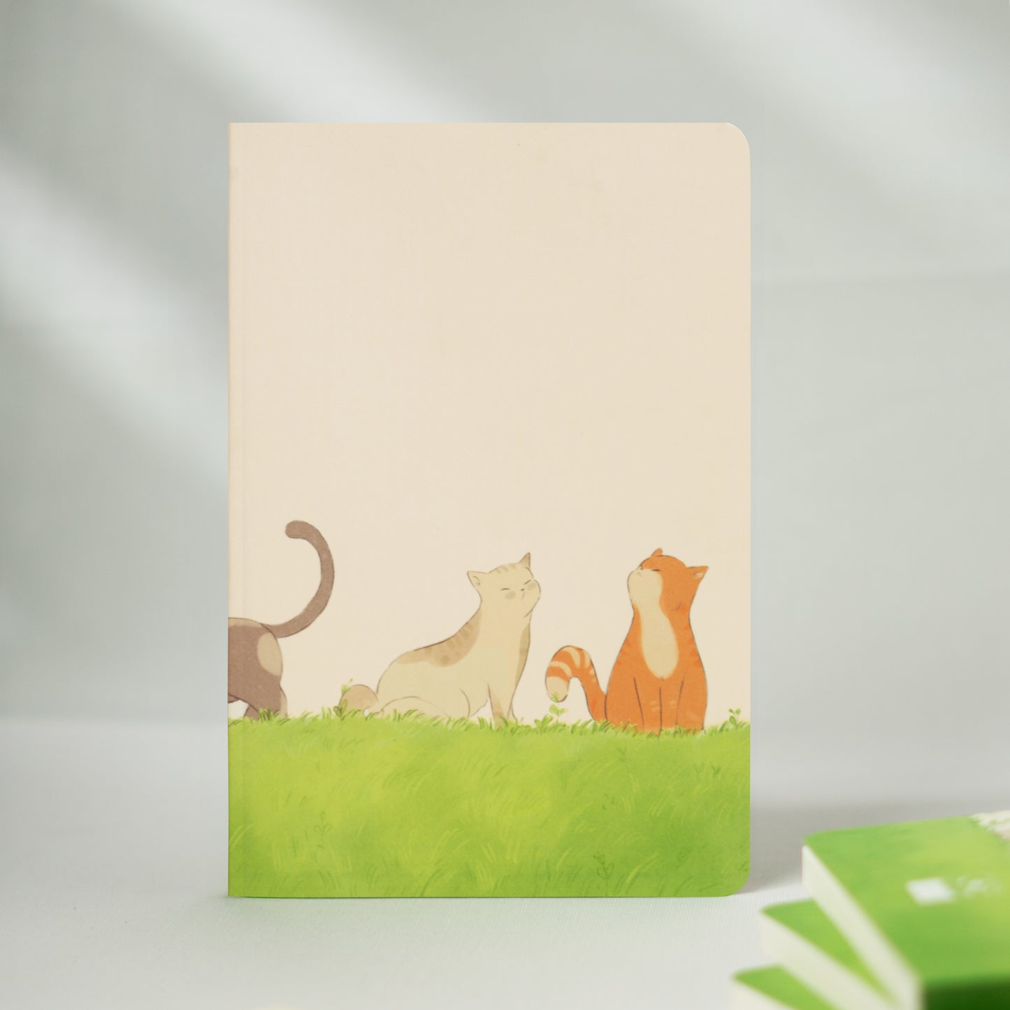 Aesthetic Journal Notebook - for Writers, Creators, Designers & Artists | Cat-theme Art Cover