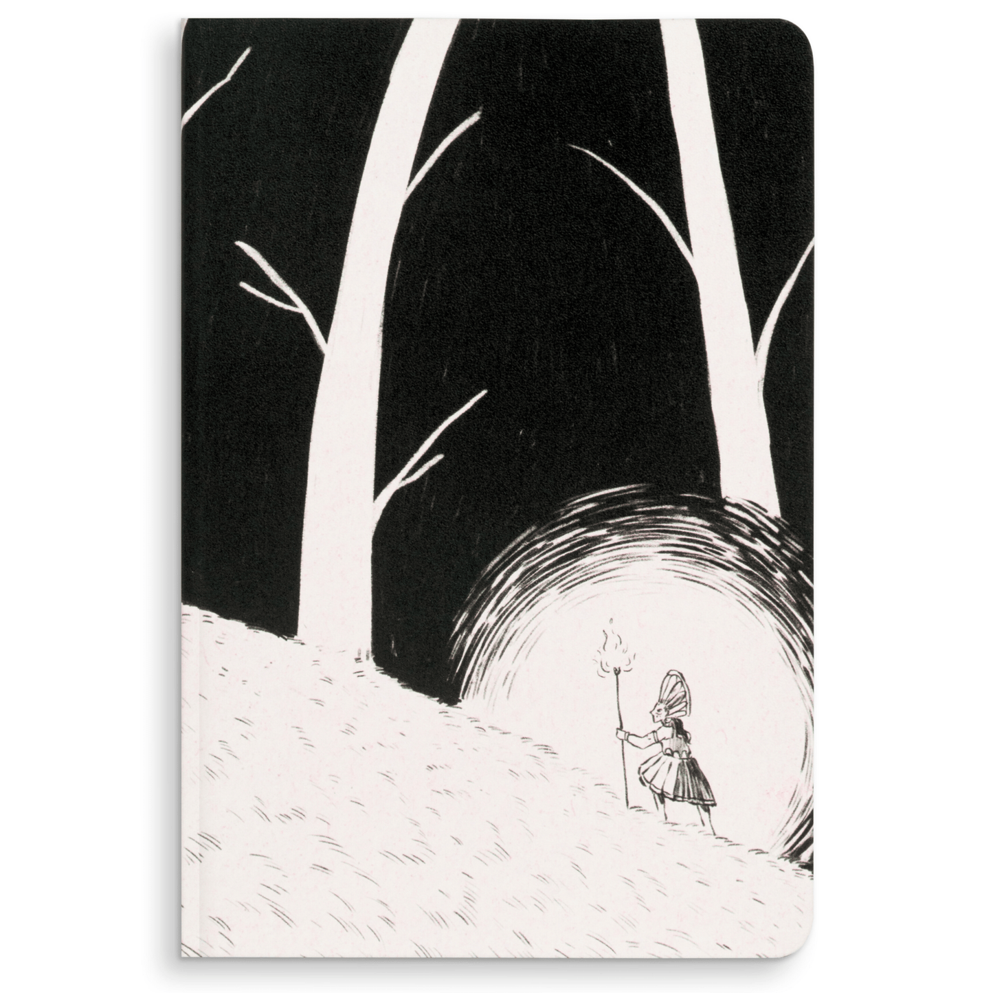 A5 JOURNAL NOTEBOOK with Original Art Cover by Indian Artists | Theyyam Inspired - Petal Black Store