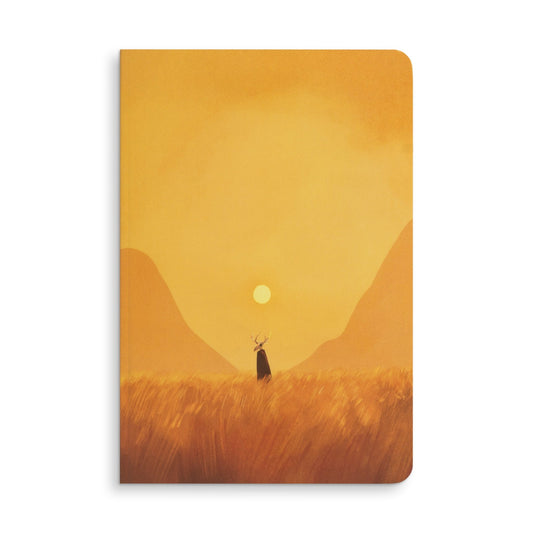 Aesthetic Journal Notebook A5 | Original Art Cover - Uncanny Valley - 144 pages | Dotgrid & Unruled - Petal Black Store