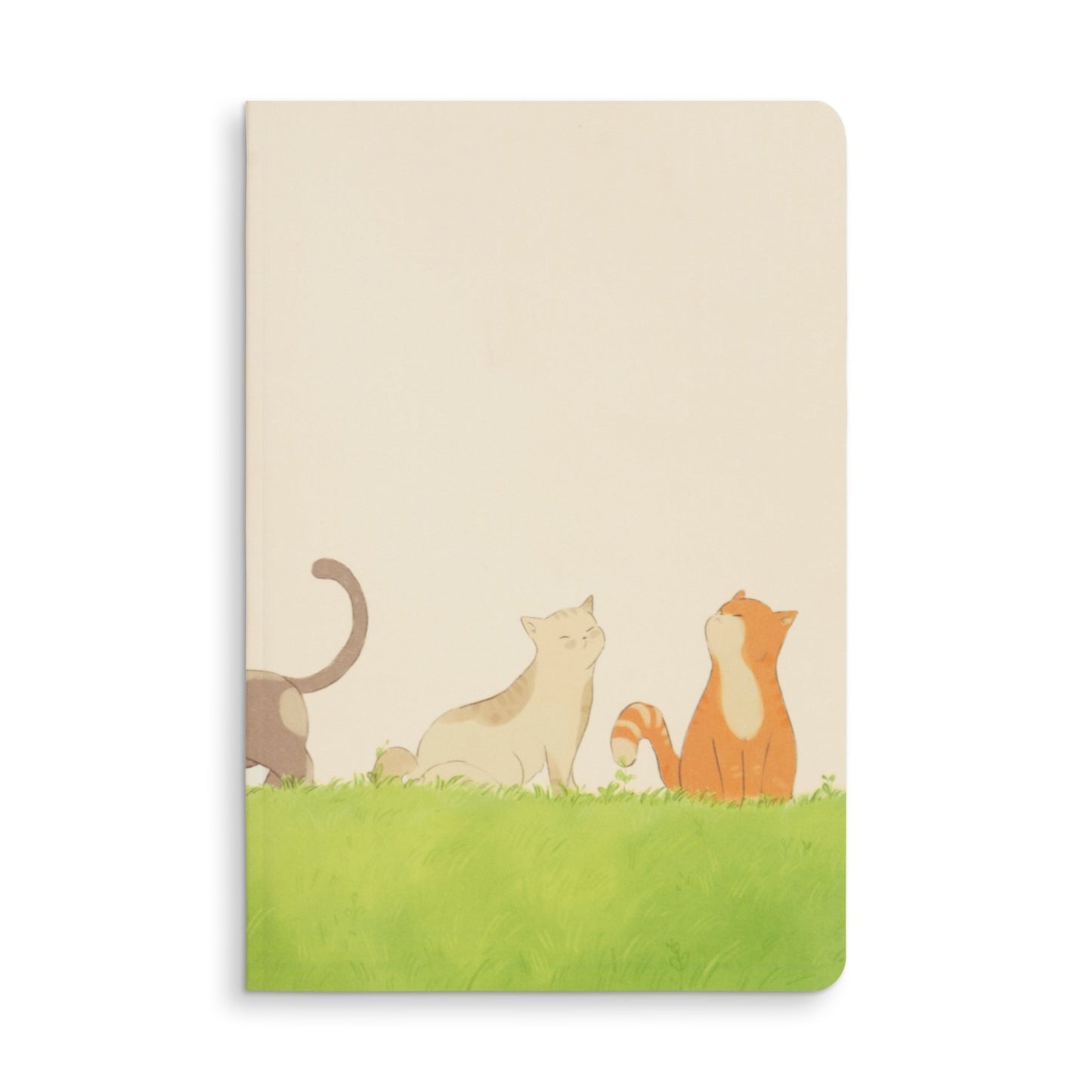 Aesthetic Journal Notebook - for Writers, Creators, Designers & Artists | Cat - theme Art Cover - Petal Black Store