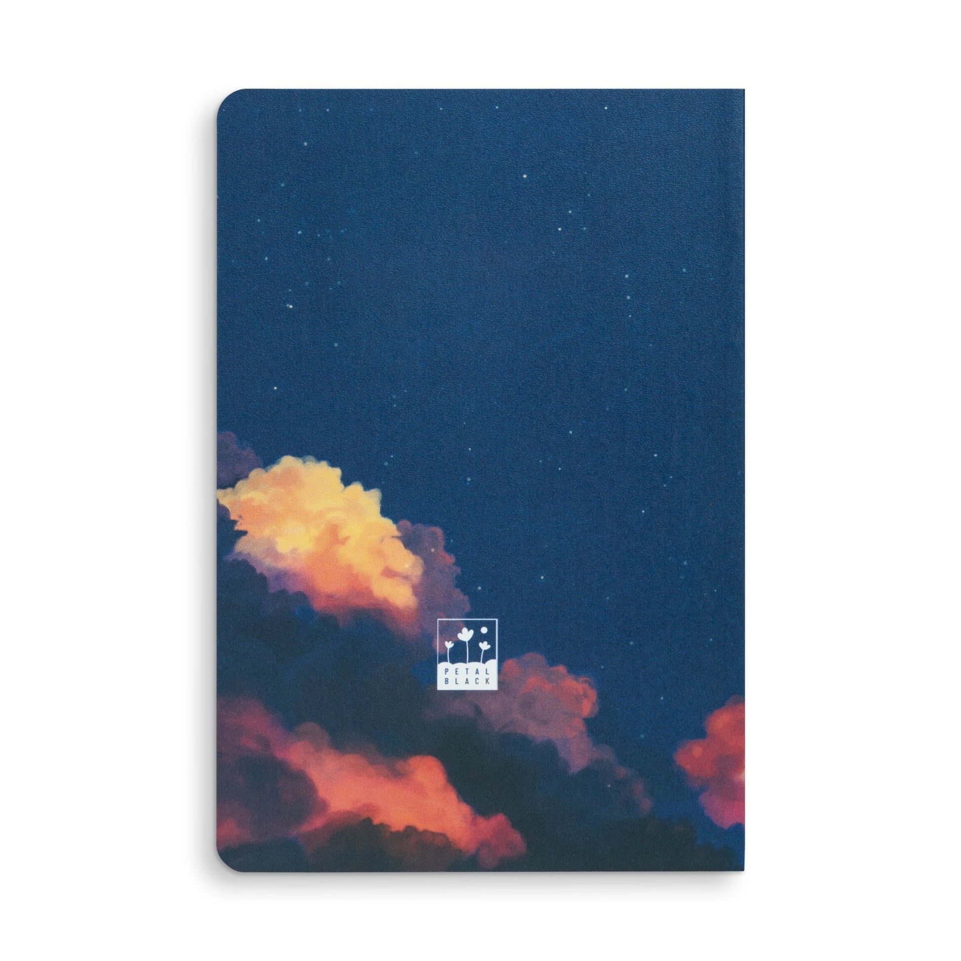 Skyview - Aesthetic Journal Notebook A5 with ORIGINAL ART Cover - Petal Black Store