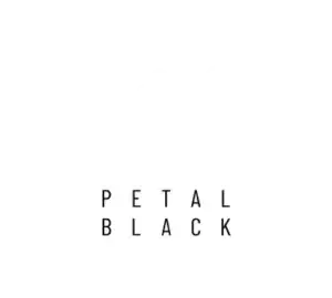 Petal Black logo white version